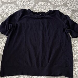 Talbots Navy  Short Sleeve Top